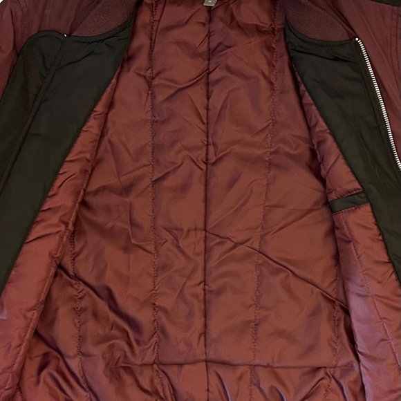 ASOS Design Men's (M) Burgundy Bomber Jacket Double-Front Zip. Retail: $95 - Picture 7 of 9